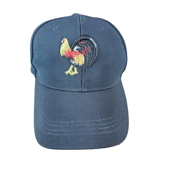 Big Rooster Fitted Stretch Baseball Cap. Black. Size L - Picture 2 of 4